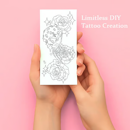 ✨🎨Temporary Tattoo Sketchbook – Tattoo Design Drawing Book
