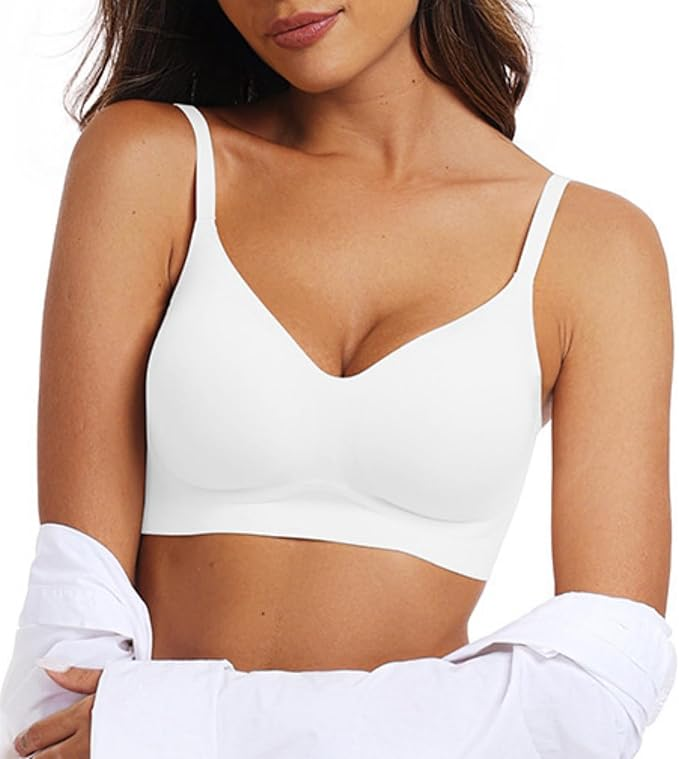 2026 Women’s Solid Color Wireless Backless Bra
