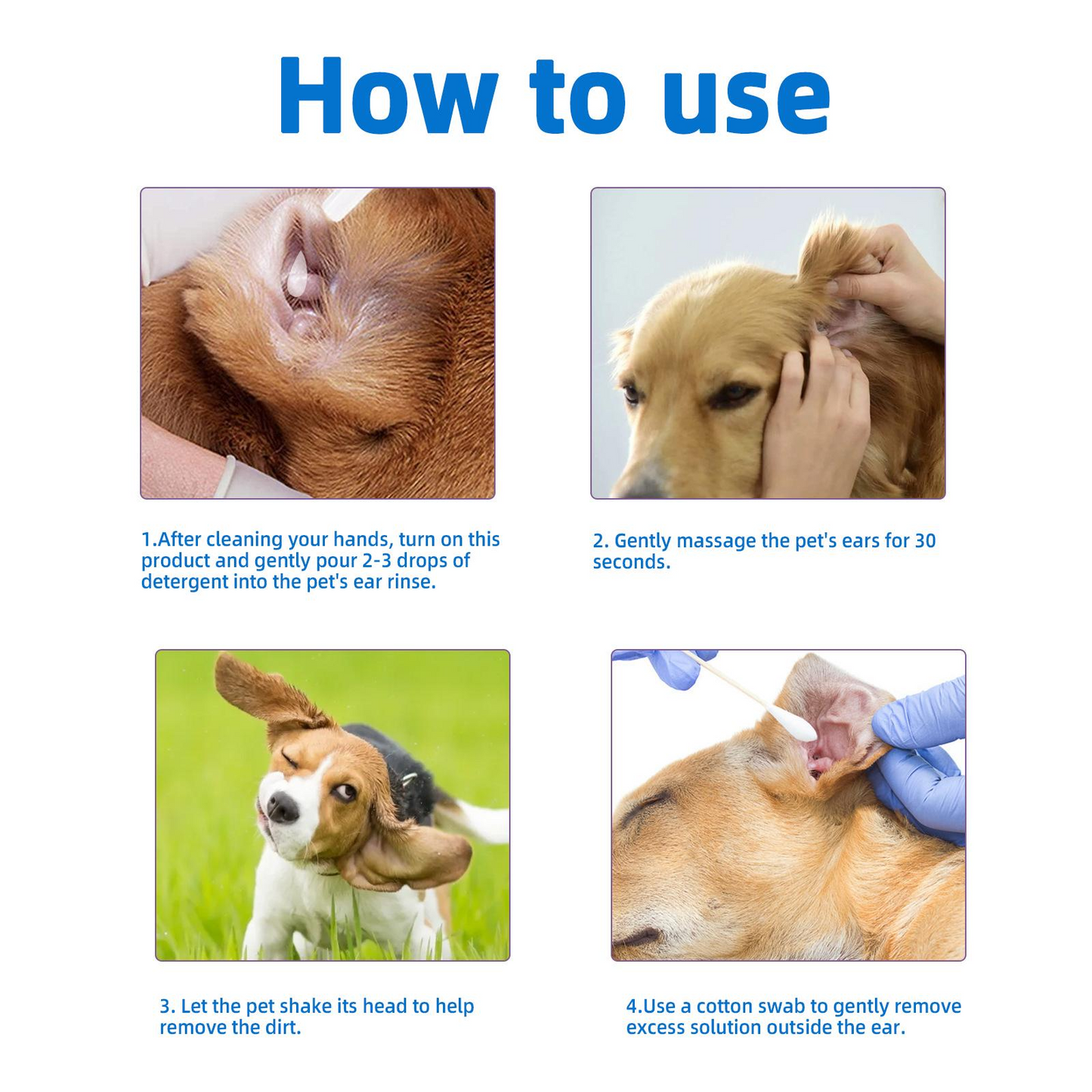 🐶🐱Gentle Pet Ear Wash | Odor-Free Cleaning for Dogs & Cats