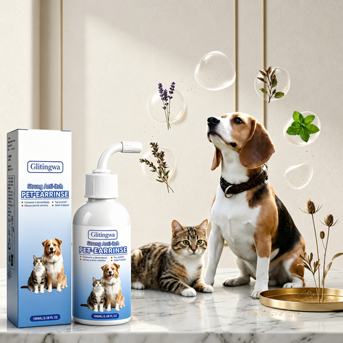 🐶🐱Gentle Pet Ear Wash | Odor-Free Cleaning for Dogs & Cats