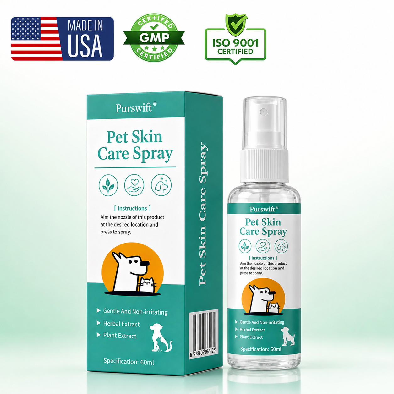 🎉Limited-time discount 70%🎉Purswift®Pet Skin Care  Spray🔥Best Seller🔥