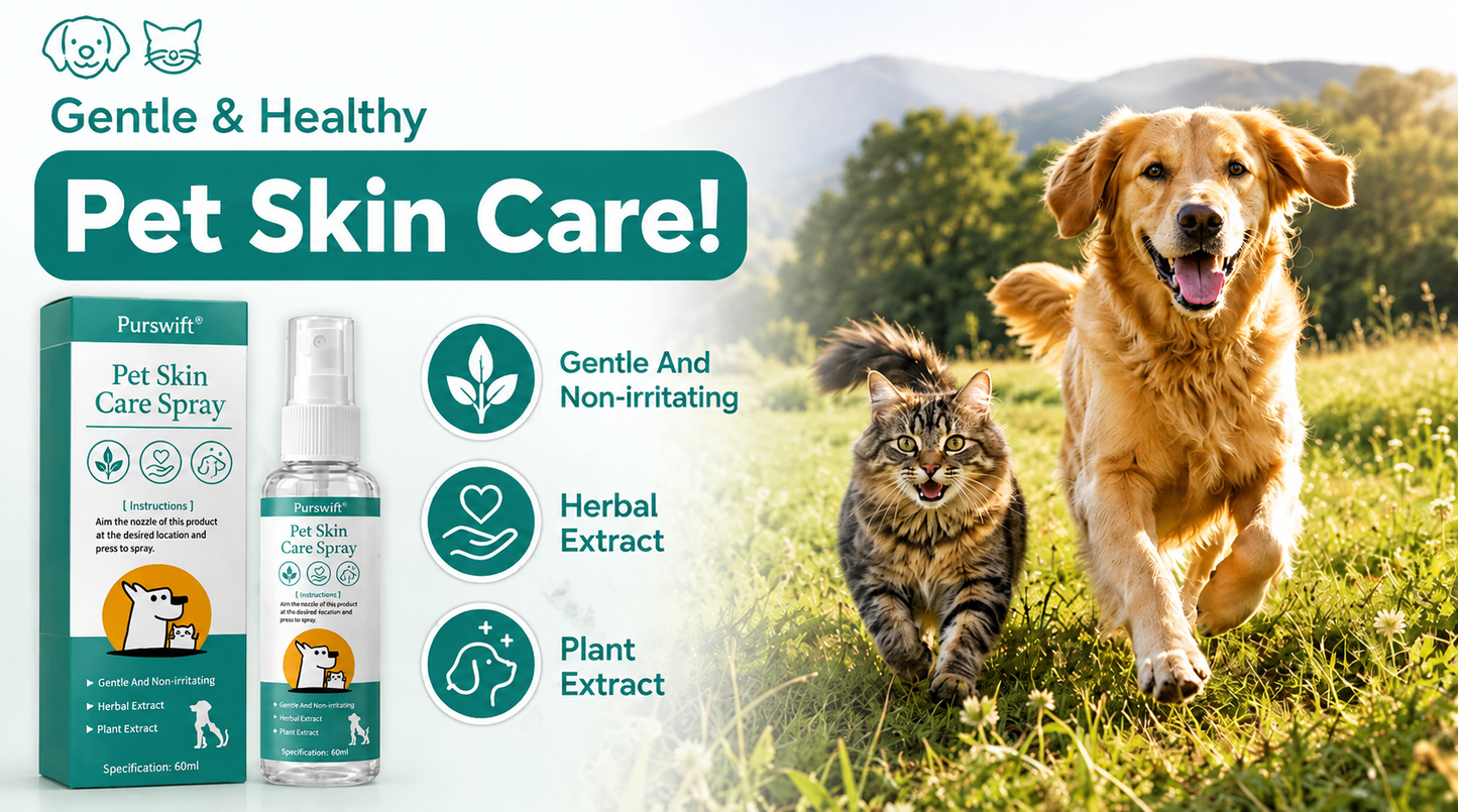 🎉Limited-time discount 70%🎉Purswift®Pet Skin Care  Spray🔥Best Seller🔥