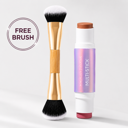 Maracuja Luscious multi-stick + brush - double-ended cream blush & bronzer stick